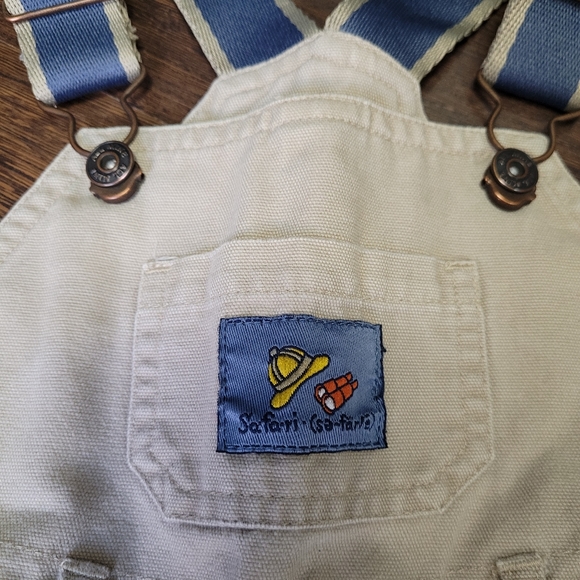 Vintage 1990s khaki Safari baby boy overall pants - Picture 3 of 6